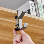 Punch-free kotiriidese seinariide k&auml;ekotiriiul Multifunktsionaalne hoidik reisimiseks kaasaskantav rahakotihoidja k&auml;ekoti riidepuu hall