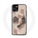 Iphone 12 mini Chihuahua Case Light Coffee Color