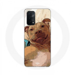 &Uuml;mbris Oppo A74 Ameerika pitbullterjer pruunile