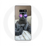 &Uuml;mbris lillade prillidega Samsung Galaxy Note 9 Cat jaoks