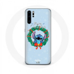 &Uuml;mbris Huawei P30 Pro Stitch Snow jaoks Merry Christmas Blue