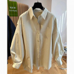 Vabaaja laternaga varrukatega puuvillane pluus Naiste n&ouml;&ouml;pidega kontoris&auml;rgid Moodsad naiste vintage elegantsed topid Blusas 29582 M aprikoosi