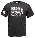 Kiss Queen Rolling Stone Ac Dc U2 Music Unisex T-s&auml;rk S