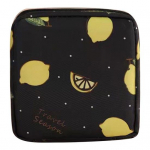 H&uuml;gieenisidemete hoiukott Multifilmi prindiga sisetasku t&otilde;mblukk, suur mahutavus randmepaelaga Kosmeetilised k&otilde;rvaklappide v&otilde;tmed ehete hoiukoht