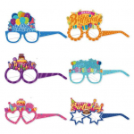 6 tk. Palju &otilde;nne s&uuml;nnip&auml;evaks prillid raam Baby Shower Lapsed Poisid T&uuml;drukud S&uuml;nnip&auml;evadekoratsioon Paber Prillid Prillid Foto Rekvisiidid Peotarbed B