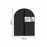 Must tolmuvaba riidekate veekindel riiete tolmukaitse mantli &uuml;likonna kleidi kaitsja riputatavad riidekotid kapi organiseerija