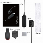 Hambar&ouml;ntgensensor radiovisiograaf RVG intraoraalne kaasaskantav Rx digitaalne hambaravis&uuml;steem 13 keelega R1(25.4x36.8x4.4mm) must