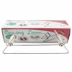 Puidust roostevabast terasest k&auml;sitsi valmistatud helmeste kudumismasin DIY strings helmekeermega valge