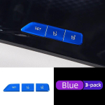 For Kia Carnival Sedona KA4   Stainless steel Car Seat Adjustment Sequin Sticker Cover Interior Accessories