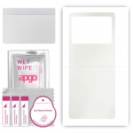 apgo MATTE Protective Skin Sticker for the back compatible with Vivo X Fold Plus, Wrap Film, Hydrogel Film, Flexible, Soft TPU with positioning layer