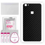 apgo Protective Skin Sticker for the back compatible with vivo X6S Plus, Wrap Film, Foil, Vinyl - Pattern Carbon Black