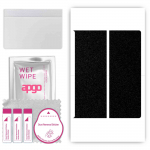 apgo Protective Skin Sticker for the back compatible with Huawei Mate XS 2, Wrap Film, Foil, Vinyl - Pattern Matte Black