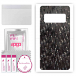 apgo Protective Skin Sticker for the back compatible with Asus Zenfone AR ZS571KL, Wrap Film, Foil, Vinyl - Pattern Carbon Black Pixel