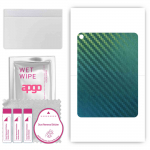 apgo Protective Skin Sticker for the back compatible with Apple iPad Air, Wrap Film, Foil, Vinyl - Pattern Carbon Chameleon CAKA1