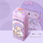 2 t&uuml;kki armas kustutuskumm &otilde;pilastele Kawaii multifilmi loomapliiatsi kustutuskumm Armas kandev&otilde;imeline vastupidav kustutuskumm &otilde;pilaste koolitarbed