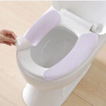 WC istme kate Pehme WC pasta padi pestav vannitoa soojem istme kaas Closestool Kleepuv istmematt valge