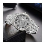 Naiste kvartskell, &uuml;mmargune sihverplaadi sulamist kivist dekoor Rooma umbri kalender Viivituseta ajakontroll Suure t&auml;psusega t&ouml;&ouml;reisi k&auml;ekell h&otilde;be/kuld