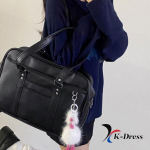 Dokel Jaapani &otilde;pilase nahast &otilde;lakott Suur koolikott s&uuml;learvuti jaoks must