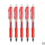 5 tk/komplekt 0,5 mm sisset&otilde;mmatav geelpliiats must sinine punane pastapliiats koolitarbed 5pcs punane