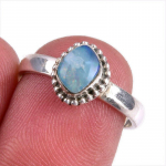 Looduslik Austraalia opaalv&auml;&auml;riskivi K&auml;sitsi valmistatud 925 prooviga h&otilde;be Kingituss&otilde;rmus S.6.5 D3K74