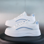 Uued naiste kingad Korea versioon &uuml;mmarguse varbaga vedruga hingavad v&auml;ikesed valged kingad Naiste paksu tallaga muffin K&otilde;ik sobivad vabaajajalatsid 35