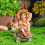 Nutikas aed, armas vaigust aiakujude kaunistus, v&auml;li&otilde;ue pol&uuml;resiinist loomakujukesed skulptuurid, kaunistused One Size