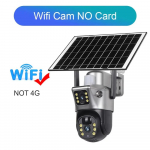 Originaal 8MP 4K 4G Sim p&auml;ikesekaamera kahe objektiiviga Wifi v&auml;listingimustes veekindel aku IP-kaamerad PIR Night Vision CCTV turvakaitse WiFi Cam