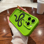 N71 Black Gold Snake Soft Angel Eyes telefoni&uuml;mbrised iPhone 15 14 12 11 Pro Max 13 mini 7 8 6S Plus XS Max XR SE p&otilde;rutuskindel kaitseraua kate for iPhone 6 Plus/6S Plus