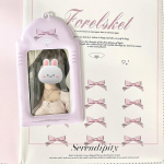 1 tk Armas &scaron;ikk Kpop Idol fotokaardi &uuml;mbris pits vibu valge roosa v&auml;rvi pere s&otilde;ber pildikaardihoidja Armas ID-kaardi hoidik roosa