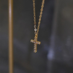 S925 h&otilde;bedase ristiga teemantidega kaelakee, lihtne klassikaline kerge ja luksuslik rangluukett naistele 925