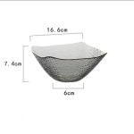 Suure mahutavusega ruudukujuline salatikauss Lauan&otilde;ud Klaasist salatikauss Puuviljakauss Supikauss Magustoidukauss Praktilised k&ouml;&ouml;gin&otilde;ud