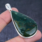 Bloodstone Gemstone Handmade 925 Sterling Silver Gift Jewelry Pendant 2.48 e5p10