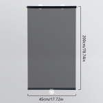 1 tk pimendav aknakile PET iminapaga rulood p&auml;ikesevari kardin universaalne naelavaba magamistuba 45x150cm