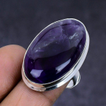 Sage Amethyst Gemstone 925 Sterling Silver gift Jewelry Ring Size 7 G4N68