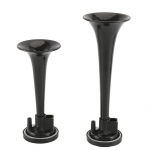 2 tk Black Air Horn Dual Trompet auto veoauto rongipaat must