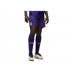 Y-3 X Real Madrid &Uuml;hiselt Br&auml;nditud &Uuml;hev&auml;rvilised Jalgpalli Vabaajushortsid Unisex Alaosad Lilla IU0034 XS
