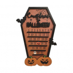 Halloweeni advendikalender Naljakas Halloweeni kalender liikuvate plokknahkhiiretega k&otilde;rvitsate kummitustega puidust lauakaunistus piduliku atmosf&auml;&auml;ri kaunistamiseks A