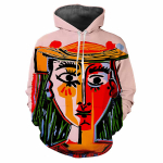 Uus Picasso kuulus maal, 3D Harajuku prinditud moekas ja isikup&auml;rastatud t&auml;navakunsti hip-hopi avangardi kapuuts naistele S