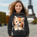 Lasteriided Kassidele Pusad Pullover V&auml;lisr&otilde;ivad T&uuml;drukute riided 2&ndash;8-aastastele Kevadmood 3D-printidega Laste varrukatega topid 140