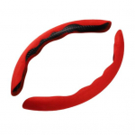 1 paar praktilist katet &Uuml;li&otilde;huke rooliratas, lihtne ja kaitsev paigaldamine Universaalne auto rooli kate 38cm punane