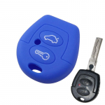 2 nupuga kaugjuhtimispuldi silikoonist v&otilde;tmekaane puldi &uuml;mbris Seat Corboda Leon Ibiza Toledo Alhambra Altea Arosa v&otilde;tmehoidja hoidiku kaitseks sinine