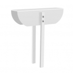 Metallist kahepoolne ukselukk Vastupidav konstruktsioon roostekindel korrosioonikindel paigaldus &ndash; lastekindel kapilukk valge