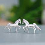 Daisies Real Pure 925 Sterling Silver Jewelry Mini Horse Stud k&otilde;rvar&otilde;ngad naistele Anima
