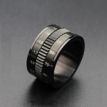 Moodne titaanterasest must p&ouml;&ouml;ratav lihtne meess&otilde;rmus roostevabast terasest s&otilde;rmus digitaalne k&auml;ik nimetiss&otilde;rme s&otilde;rmus kuum m&uuml;&uuml;k 7