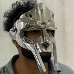 MF DOOM mask Insane Villain Steel Armour K&auml;sitsi sepistatud keskaegne mask Austusavaldus MF Doomile