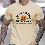 Uus suvine meeste mood T-s&auml;rk Personality Halloween Pumpkin Printed Meeste T-s&auml;rk Top XS must
