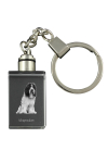 Schapendoes, Dutch Sheepdog, Nederlandse Schapendoes - Crystal key ring with dog photo, illuminated key ring, unique gift by Art-Dog brand