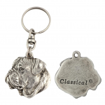 Bullmastiff II - Silver-plated dog pendant, handbag decoration, backpack pendant by Art-Dog brand