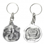 Akita, Akita Inu - Silver-plated pendant with a dog in a decorative box, handbag decoration, backpack pendant by Art-Dog brand