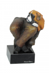 Boxer, German Boxer - painted figurine, statue, figure, made by the artist, brand Art-Dog